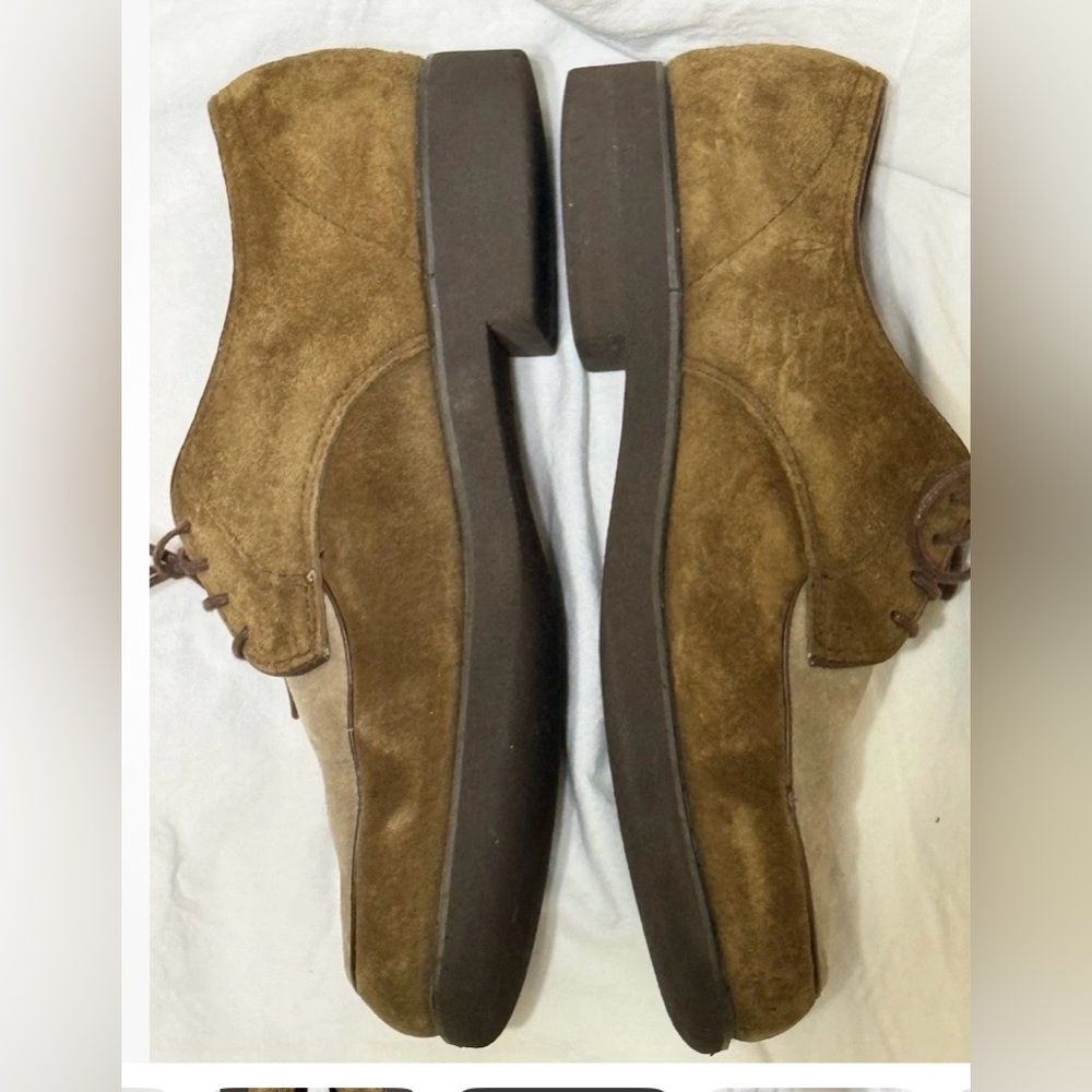 Vintage Hush Puppies Lee brown & tan suede Oxford shoes - Picture 7 of 7